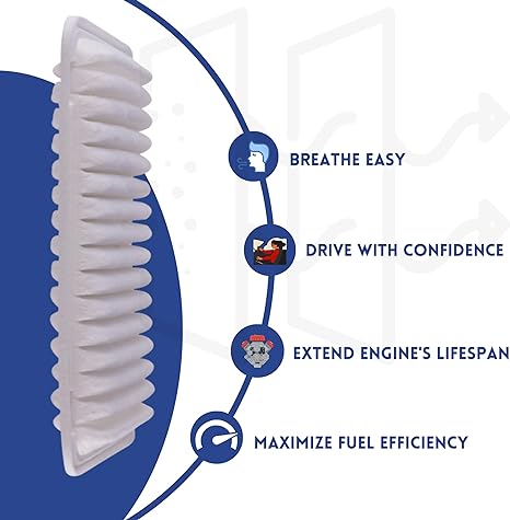 20 Pack Engine Air Filter Compatible with Toyota Camry 17801-28030 17801-0H050