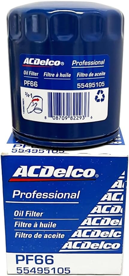 ACDelco GM Original Equipment PF66 Engine Oil Filter, 2019-2024 GM 3.0L Duramax Premium High-Efficiency Oil Filter (AC Delco PF66)