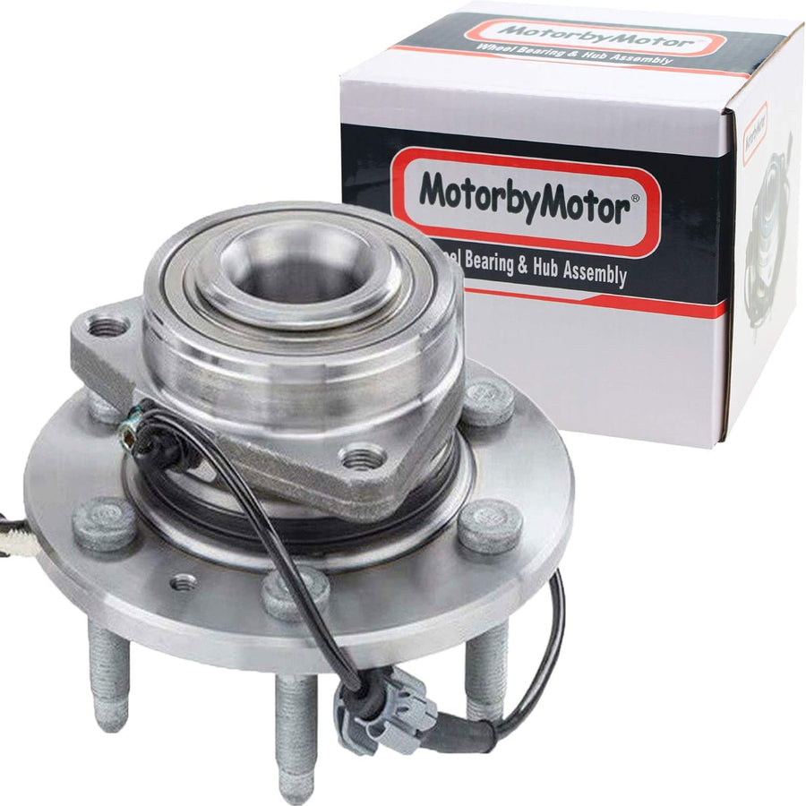 MotorbyMotor 515160 Front Wheel Bearing and Hub Assembly 4WD with 6 Lugs Fits for Chevy Silverado 1500 Suburban Tahoe, GMC Sierra 1500 Yukon XL, Cadillac XTS Escalade Hub Bearing (4x4, w/ABS)-2 Pack