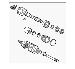 Lexus 43410-0W340 Shaft Assembly, Front Drive; 43410-0W340 Toyota Shaft assy, front drive, rh 434100W340, New Genuine OEM Part