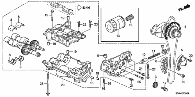 Genuine Honda 13450-RAA-A02 Balancer Shaft Chain Tensioner